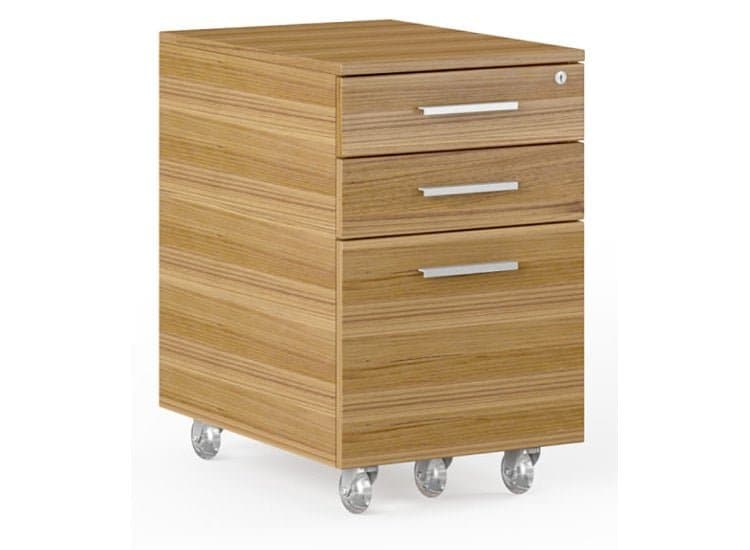 BDI Sequel 20 6107 Natural Walnut Mobile File Cabinet