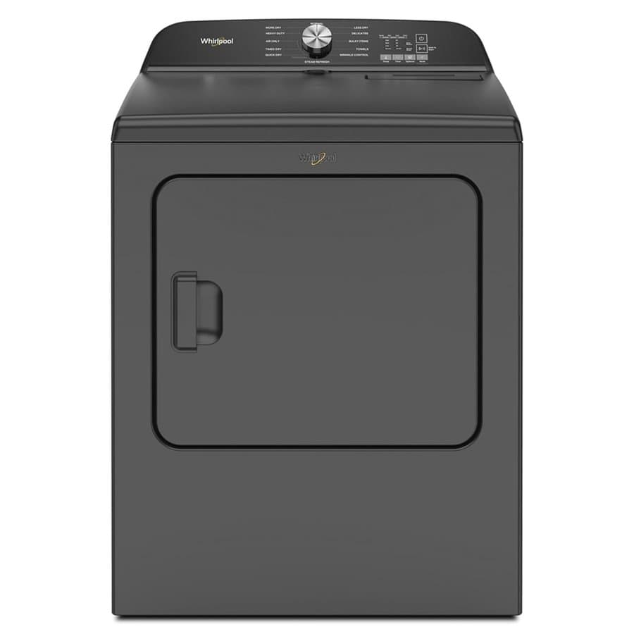 Whirlpool 7-cu ft Vented Gas Dryer with Steam Cycle ( Volcano Black )