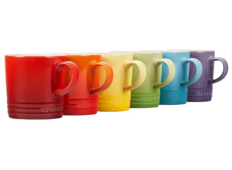 Le Creuset 10 Oz. Set of 6 London Mugs, Multicolor