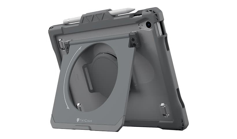 MAXCases Shield Extreme-X2-H with Hand Strap for iPad 10/11 10.9" (2022) (Black Bezel-Gray Chromebook Case)