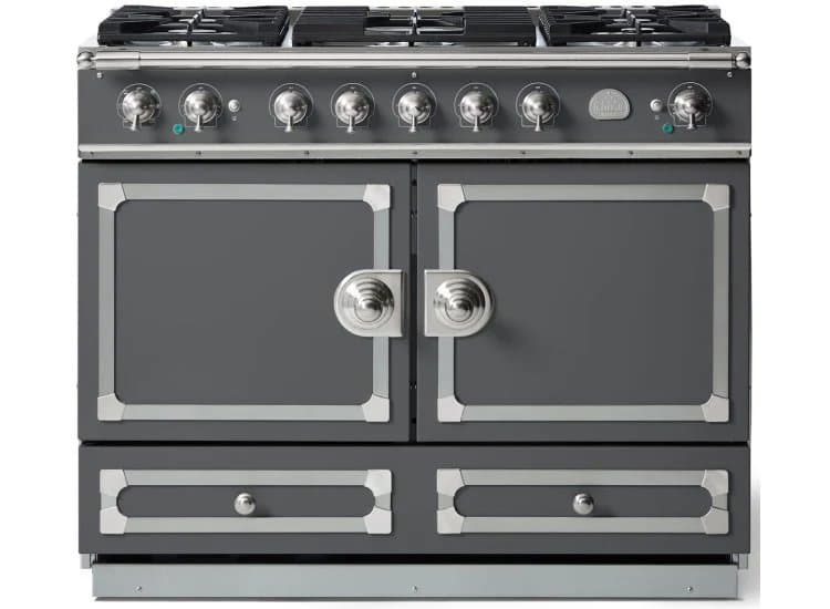 La Cornue CornuFe 110 43 In. Graphite With Satin Chrome Trim Dual Fuel Range - C1GN