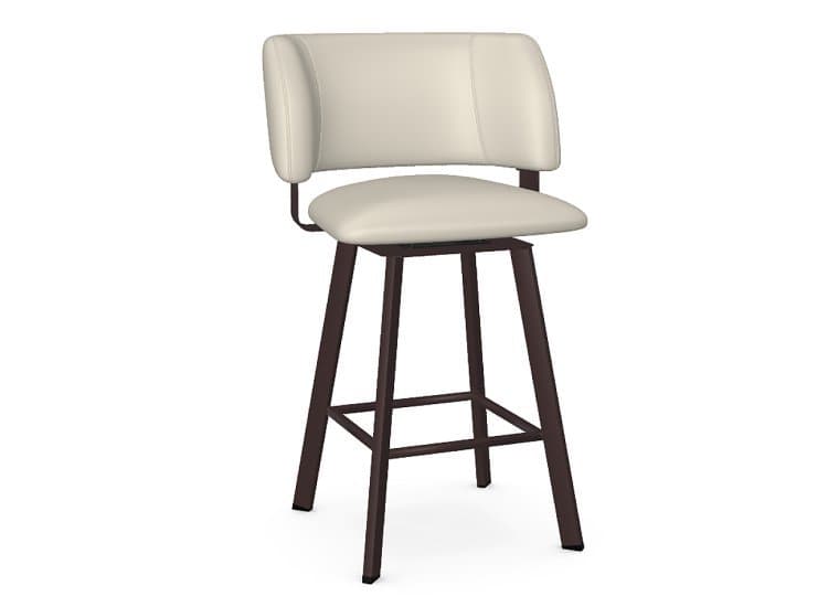Amisco Easton Oyster/Oxidado Swivel Counter Stool