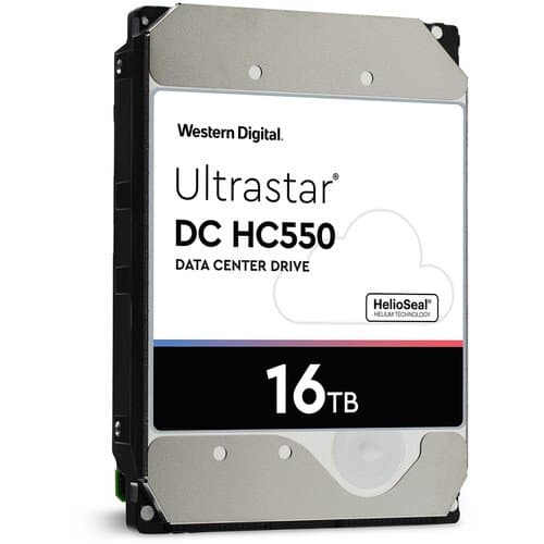 WD 16TB UltraStar DC HC550 7200 rpm SAS-3 3.5" Internal HDD