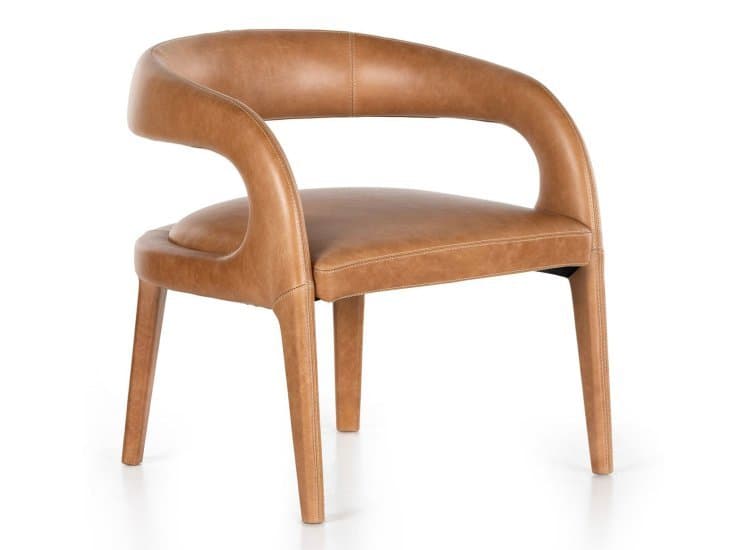 Four Hands Hawkins Chair, Sonoma Butterscotch Leather