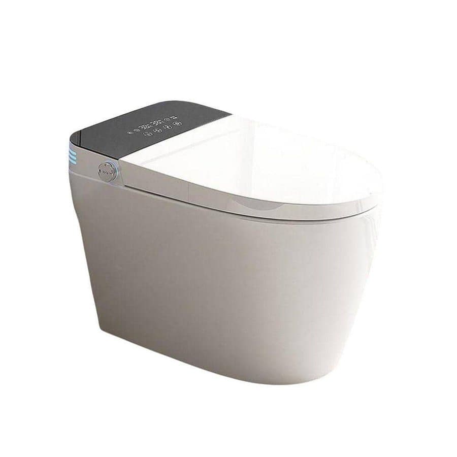 H2O Smart Elongated Bidet Toilet 1.0/1.28 GPF Dual Flush in White with Heated Seat, Auto Open/Close, and Warm Water Wash