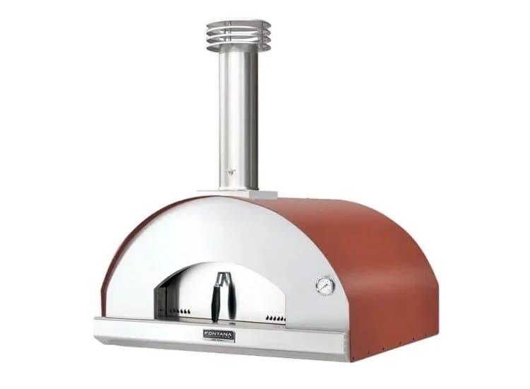 Fontana Forni Marinara Wood-Fired Pizza Oven in Red-FTMARIN-R