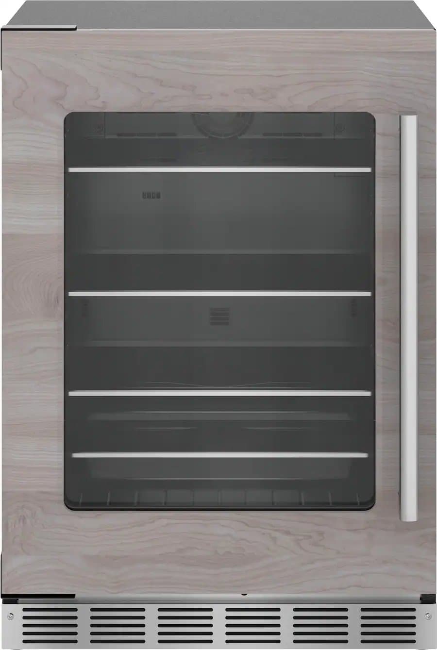 4.9 Cu. Ft. Built-in Under-Counter Glass Door Refrigerator, Left Hinged