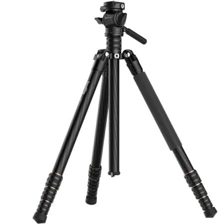 SmallRig CT150 4-Section Carbon Fiber Travel Tripod with CH3 Video Head