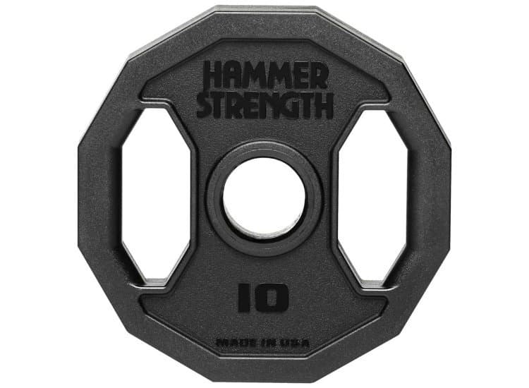 Life Fitness Hammer Strength 10 lb Urethane 12-Sided Olympic Plate (Each)
