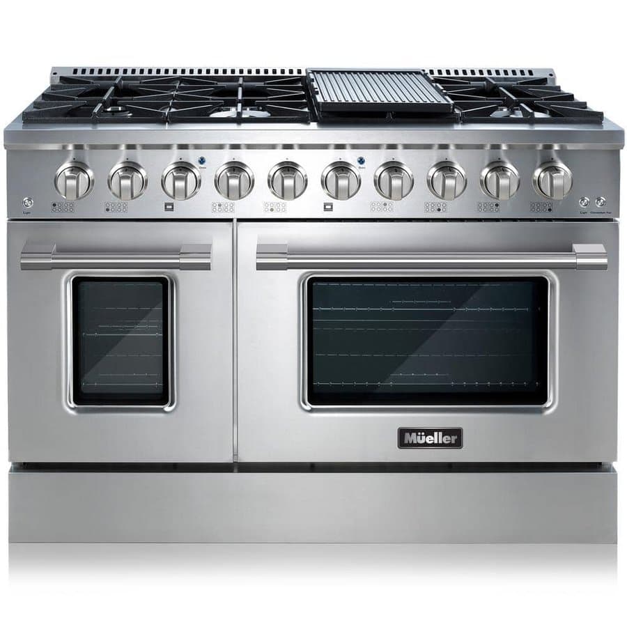 MUELLER Gas Ranges 8 48 Stainless Steel