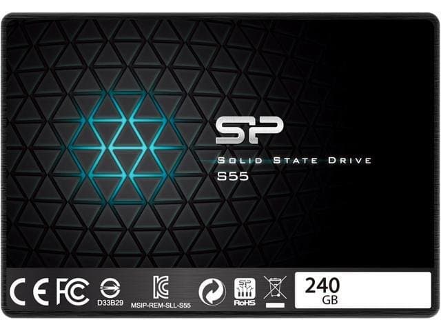 Silicon Power S55 240GB 2.5" 7mm SATA III Internal Solid State Drive SP240GBSS3S55S25AE