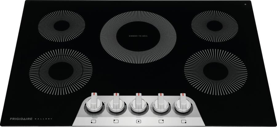 Frigidaire Gallery 30-in 5 burners Smooth surface Black Electric Cooktop