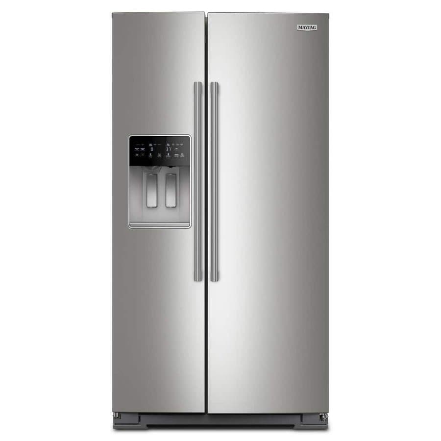 36 in 20.8 cu ft Counter Depth Side-by-Side Refrigerator in Fingerprint Resistant Stainless Finish w/ PowerCold Feature