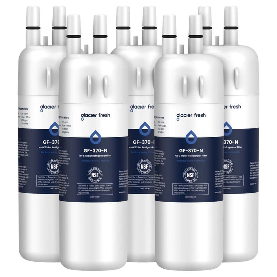 Glacier Fresh Push-in Refrigerator Water Filter Replaceable for Everydrop EDR3RXD1 Compatible with 4396841 2-Pack