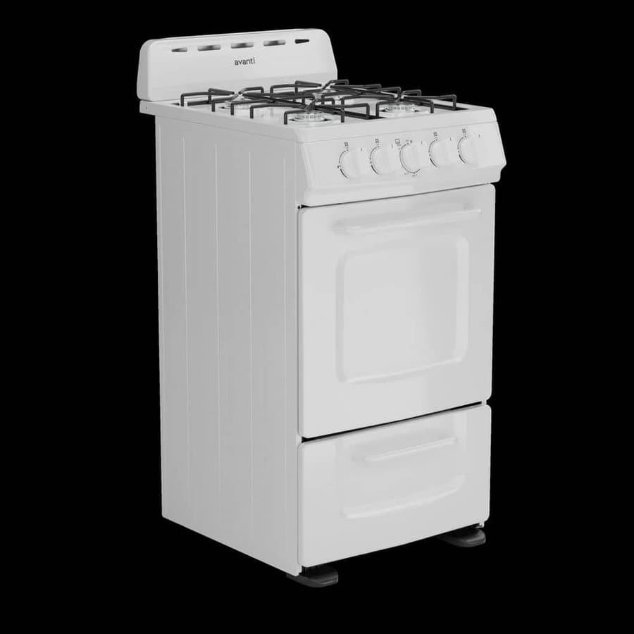 Avanti 20 in. 2.1 cu. ft. Gas Range in. White