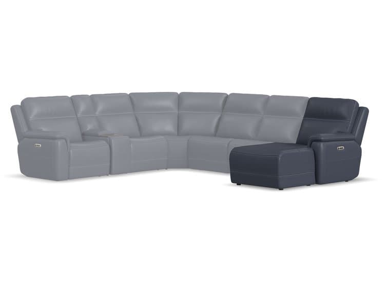 Flexsteel Sawyer RAF Power Reclining Chaise with Power Headrest and Lumbar