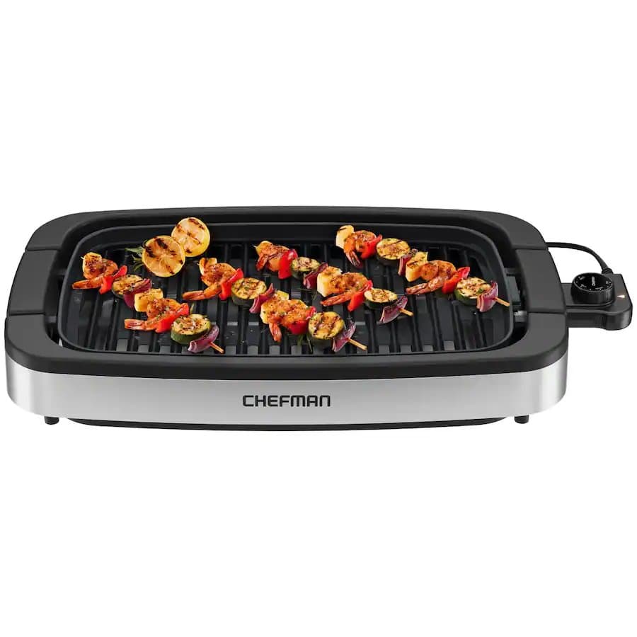 Smokeless Indoor Electric Grill with Adjustable Temperature Control