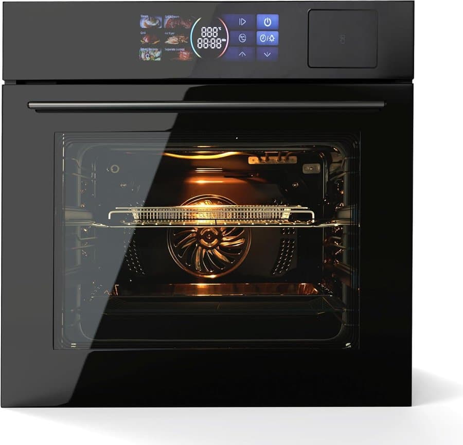 24" Single Wall Oven Built-In Electric Ovens With 108 Smart Menus & 8 Cooking Modes, 2.5 Cu.Ft Convection Wall Oven, Led Touch Control, Air Fry Function, Stainless Steel LMR-PHO_11E88JQW