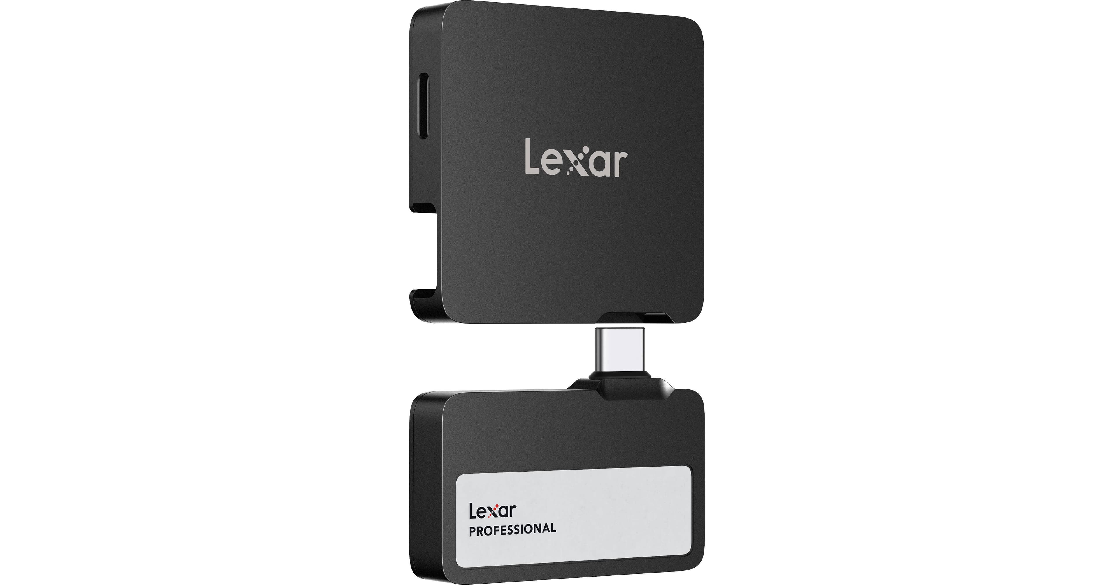Lexar 1TB Professional Go USB 3.2 Gen 2 Portable SSD with Hub