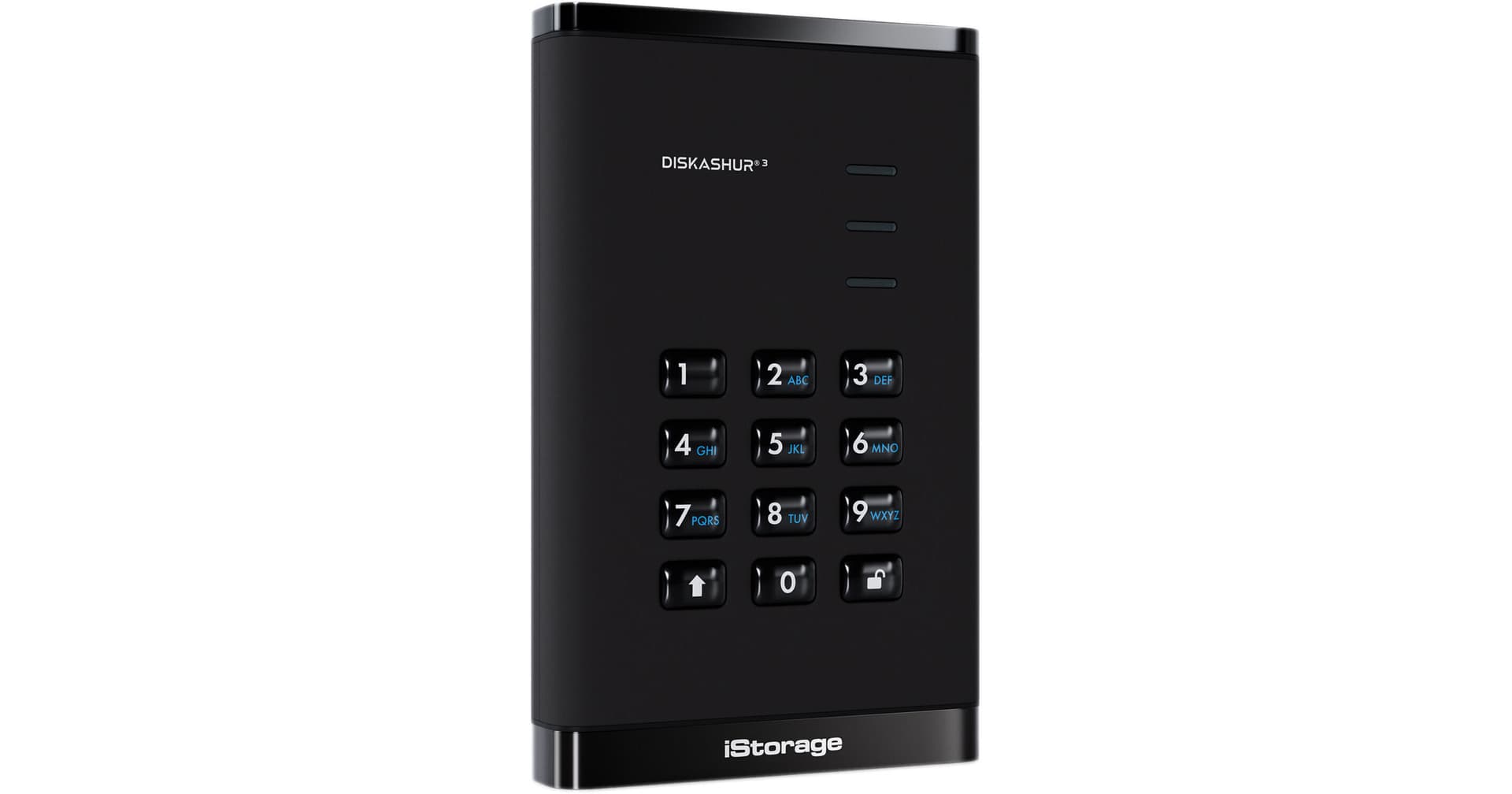 Istorage 2TB diskAshur3 USB 3.2 Gen 1 Encrypted Portable SSD (Black)