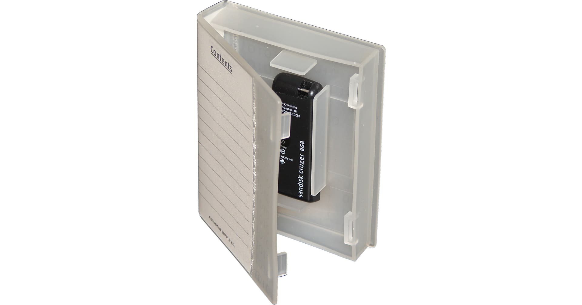 Abundant Supply Company Unidentified Flashdrive Organizer Case (Clear)