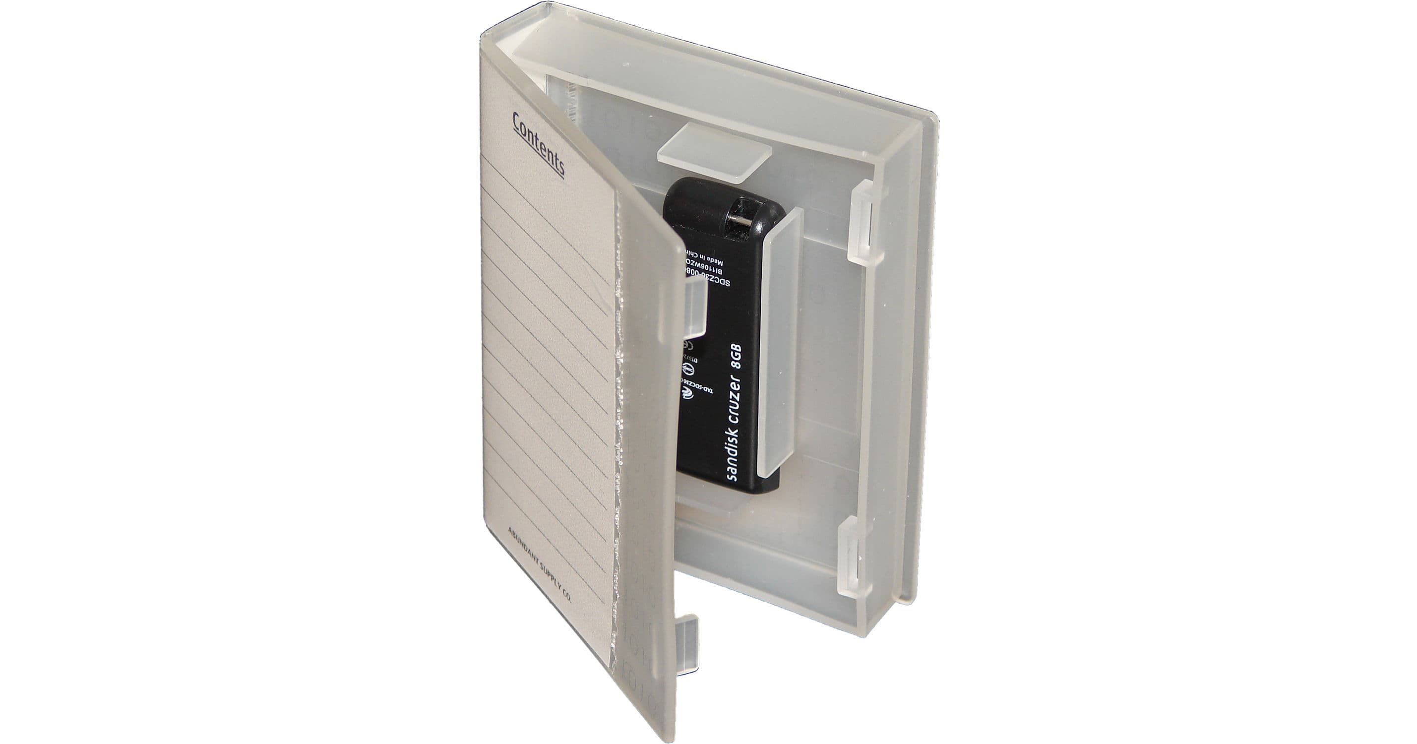 Abundant Supply Company Unidentified Flashdrive Organizer Case (Clear)