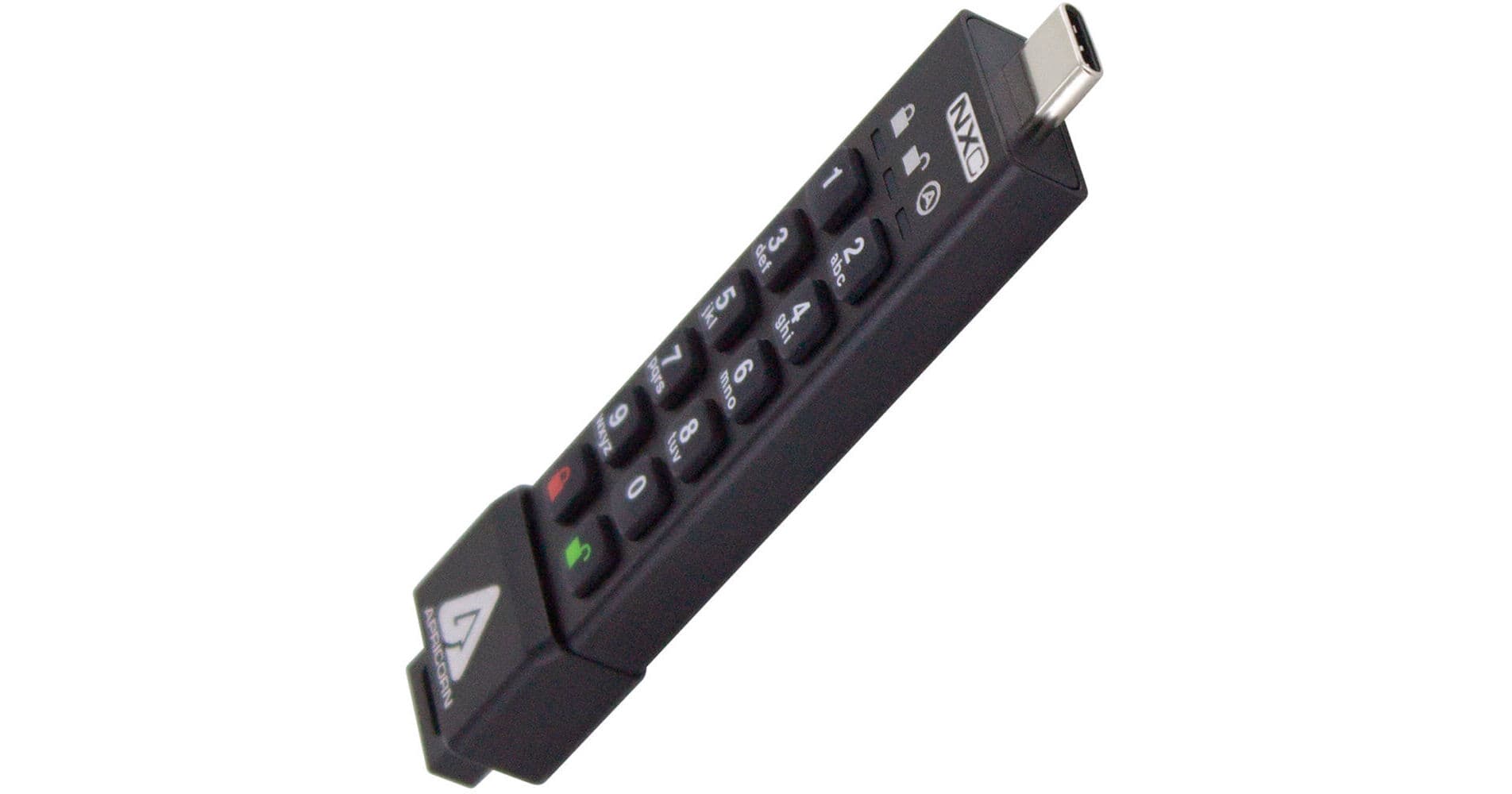 Apricorn 4GB Aegis Secure Key 3NXC Encrypted USB Type-C Flash Drive