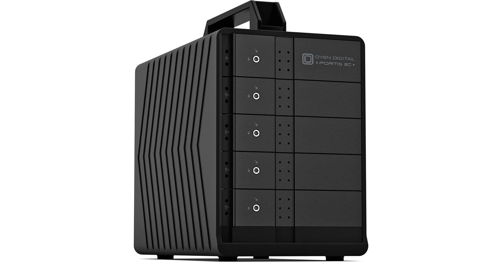 Oyen Digital Fortis 5C 120TB 5-Bay USB 3.2 Gen 2 External RAID Drive Array (5 x 24TB)