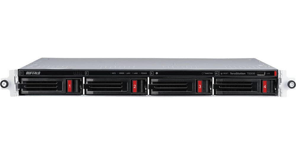 Buffalo TeraStation 3430RN 4TB 4-Bay Rackmount NAS Server (2 x 2TB)