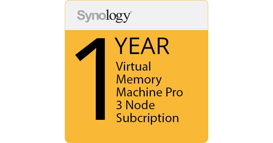 Synology Virtual Machine Manager Pro License (3 Nodes, 1-Year License)