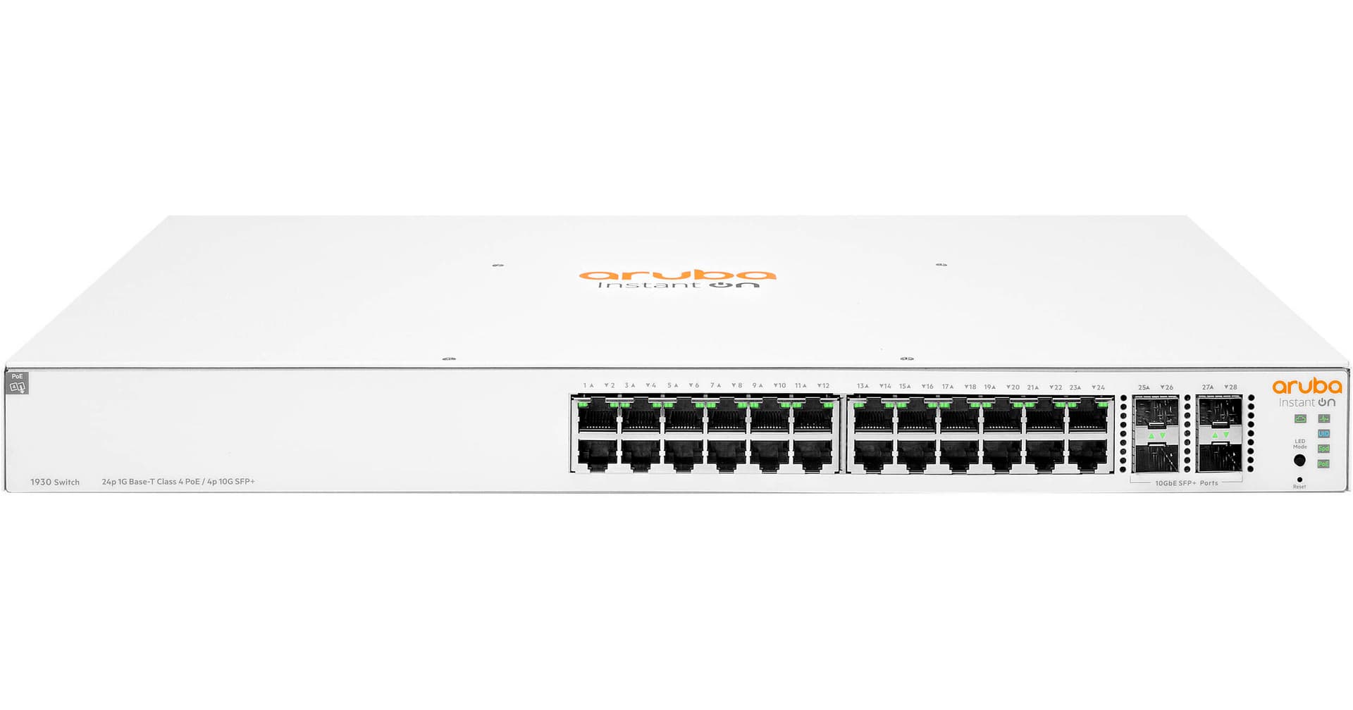 HPE Networking Instant On 1930 24-Port PoE+ Compliant Managed Network Switch with SFP+ (195W)