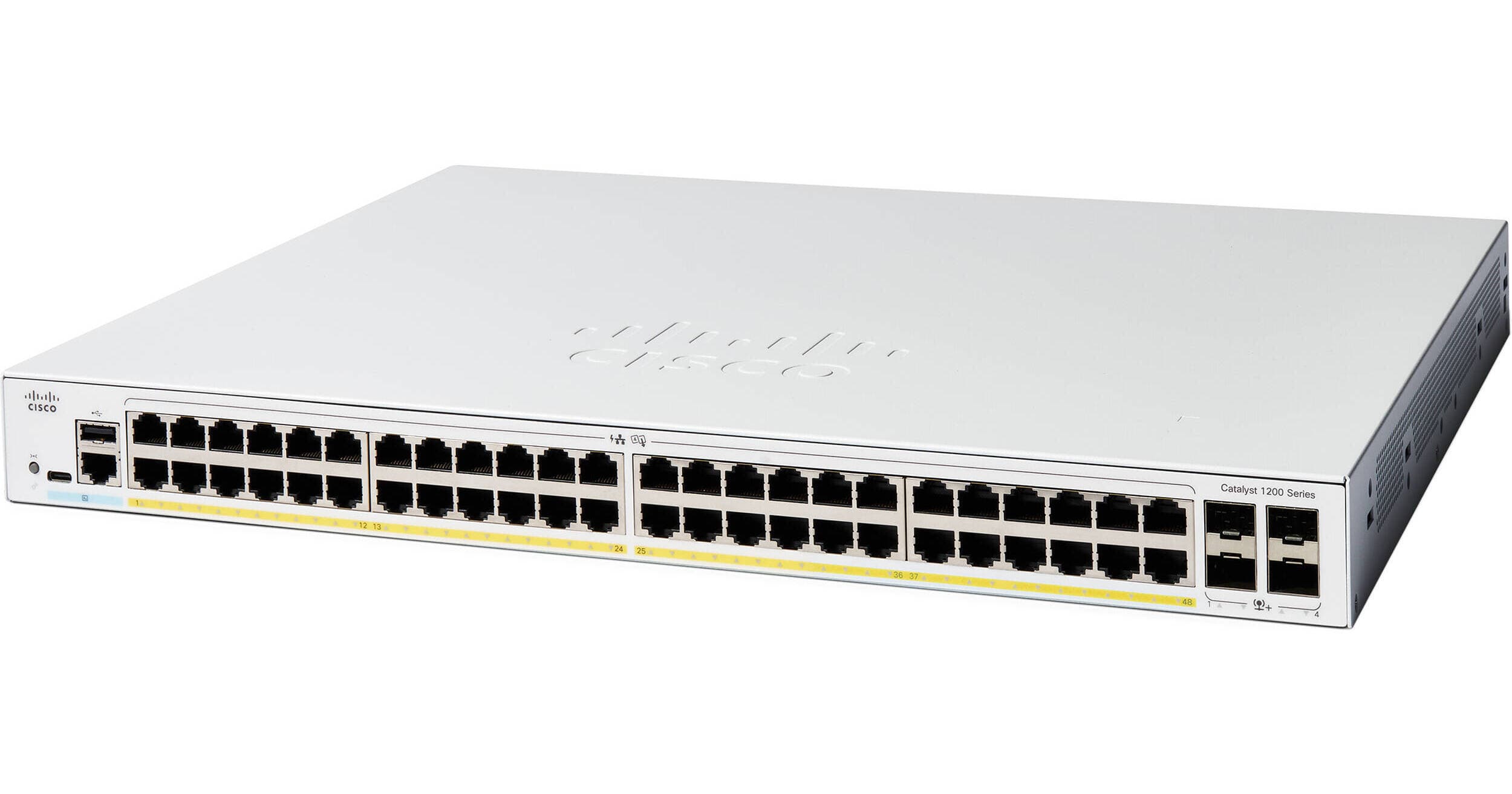 Cisco Catalyst C1200-48P-4G 48-Port Gigabit PoE+ Compliant Managed Network Switch