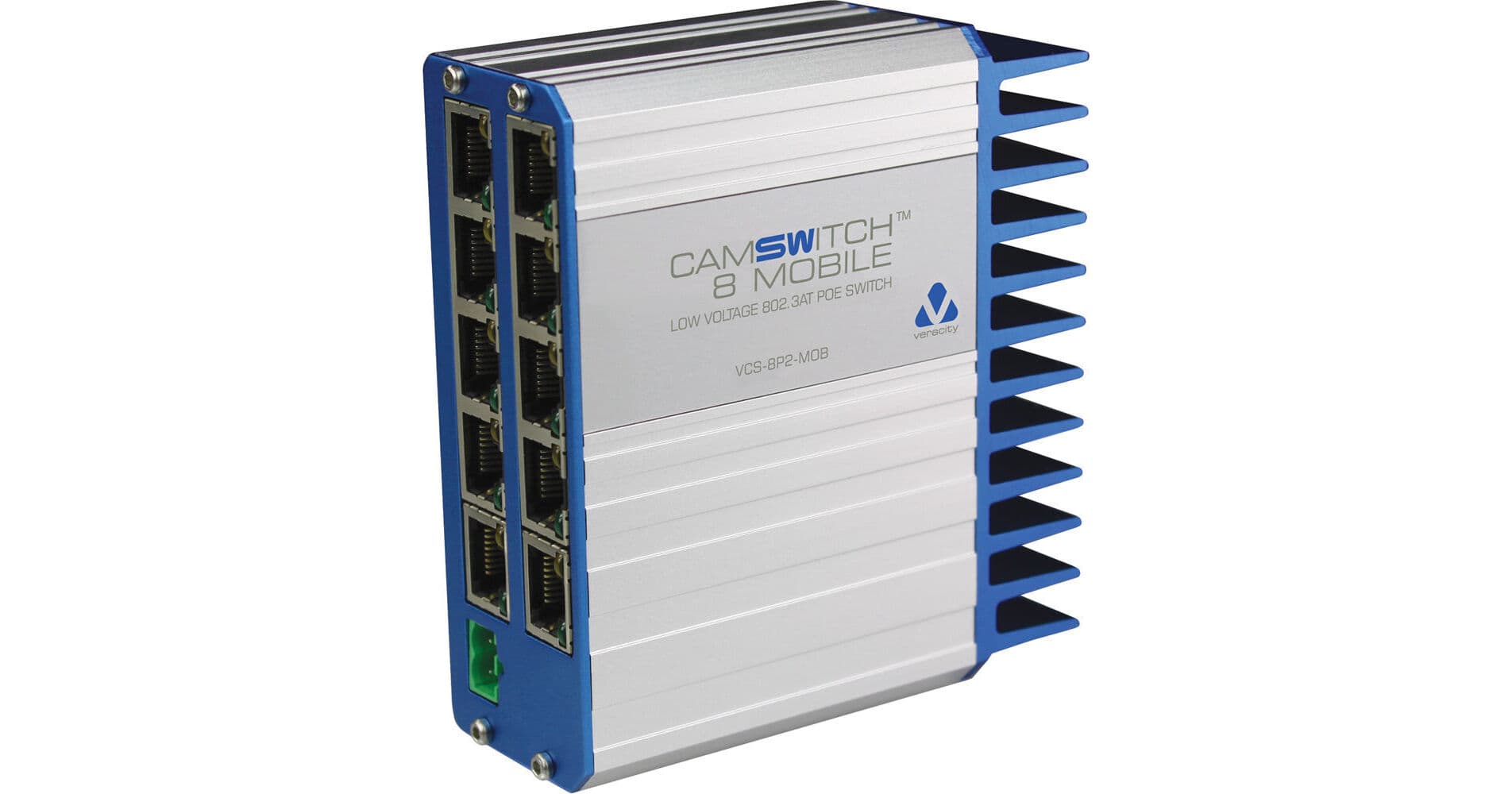 Veracity 8+1-Port CAMSWITCH Mobile Low-Voltage 802.3at PoE Switch