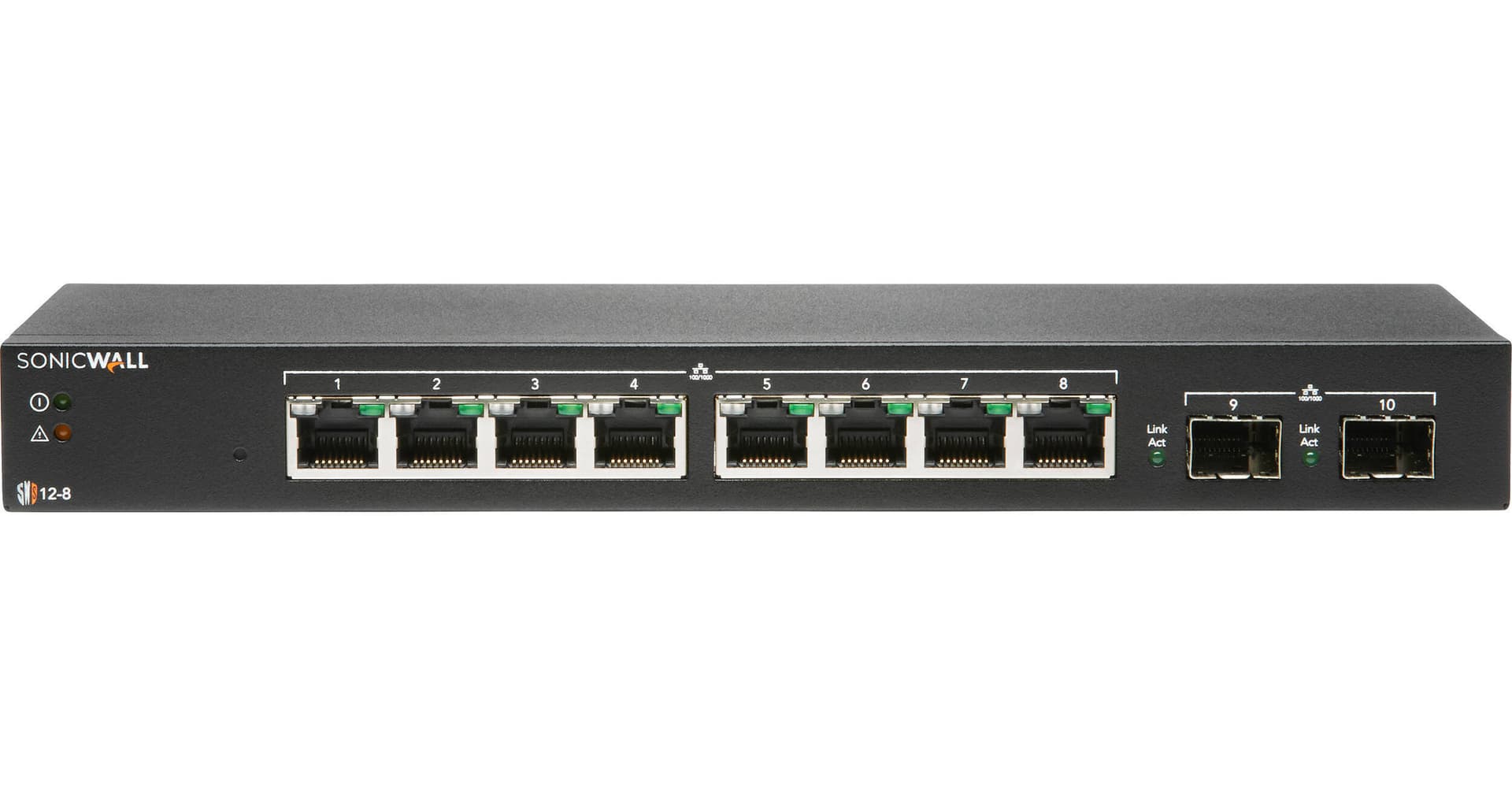 SonicWALL SWS12-8 8-Port Gigabit Managed Network Switch