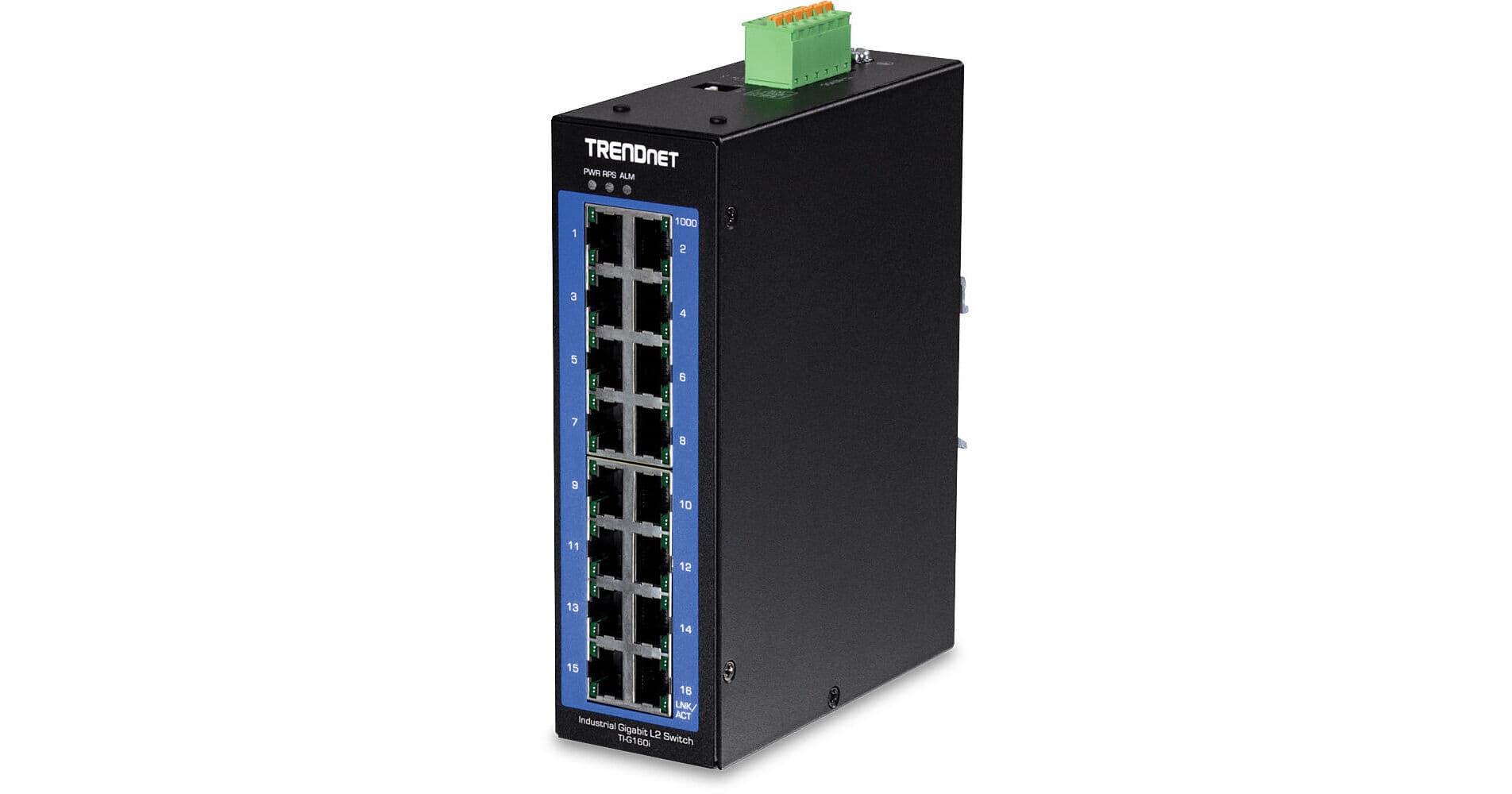 TRENDnet TI-G160i 16-Port Gigabit Industrial Managed Network Switch