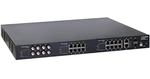 Vigitron Vi32026 24-Port 10/100 Mb/s Coax & RJ45 PoE Compliant Managed Switch
