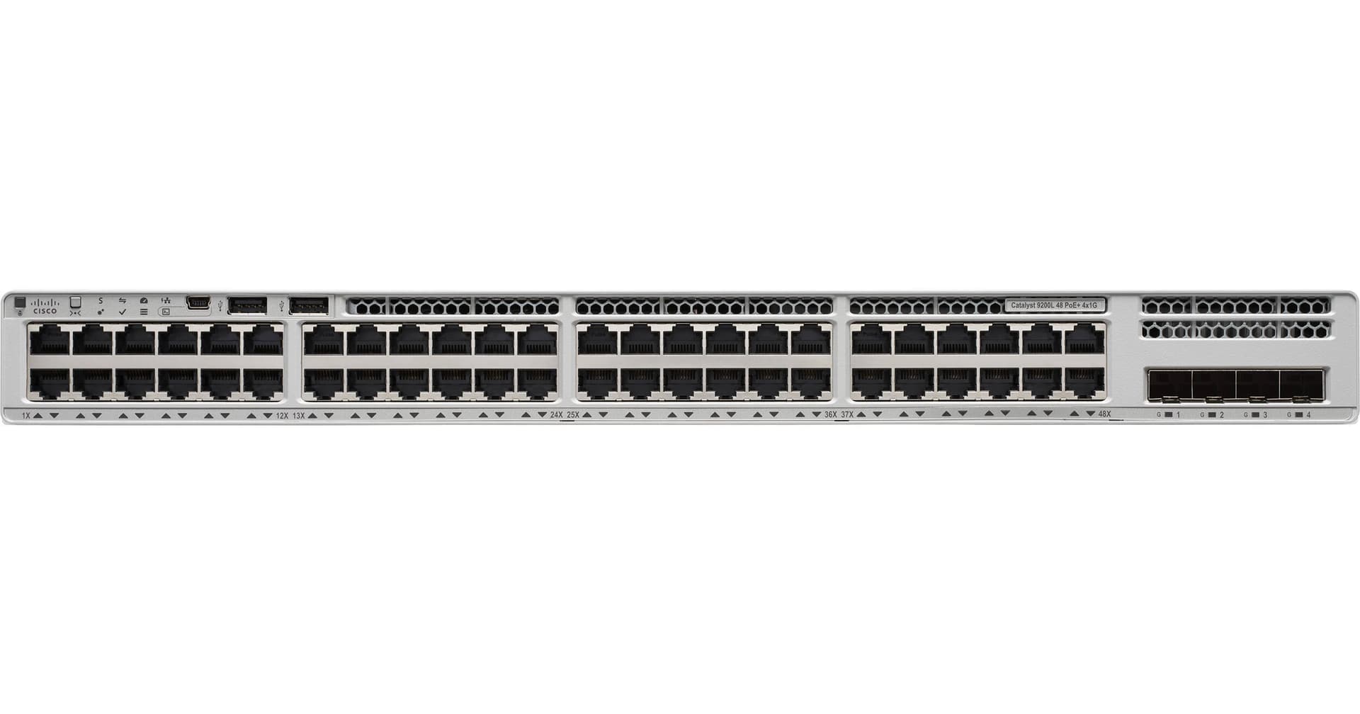 Cisco Catalyst 9200L 48-port PoE+ Compliant Gigabit Managed Network Switch with SFP+