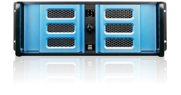iStarUSA D Storm Series D-400L-7SE 4U High Performance Rackmountable Chassis (Blue Bezel)