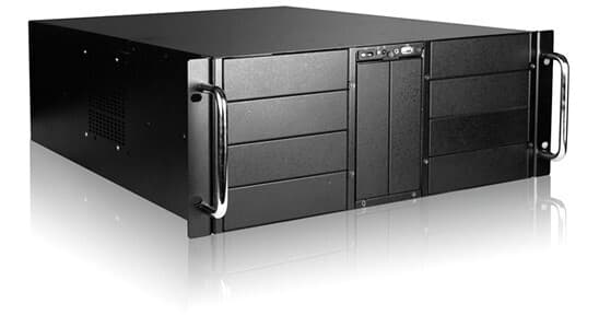 iStarUSA D410-DE15BL 10-Bay Stylish Storage Server Rackmount & 15 x 3.5" Trayless Hotswap Chassis Kit (Blue HDD Handles)