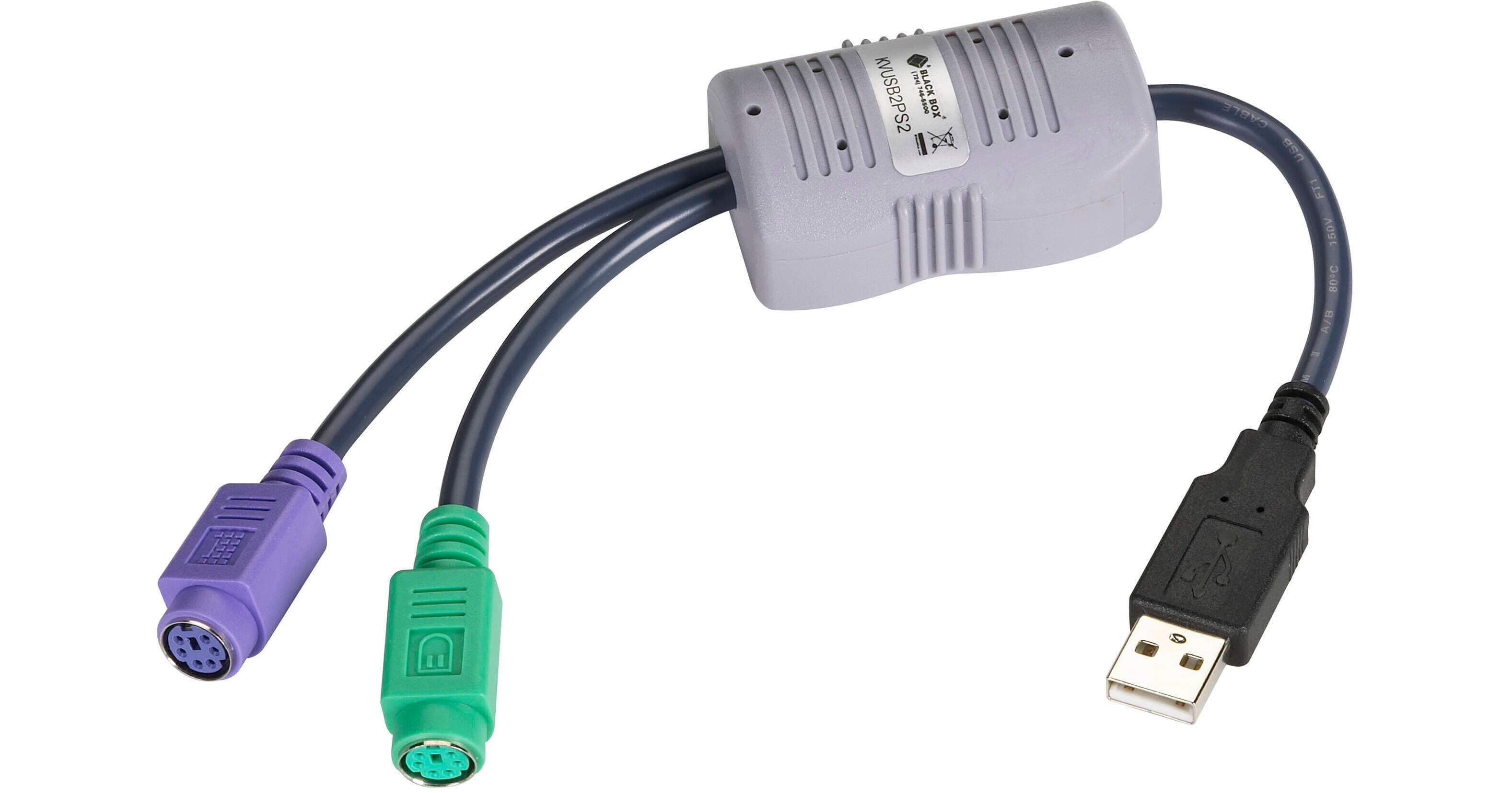 Black Box USB to PS/2 Flash-Upgradable Converter Cable