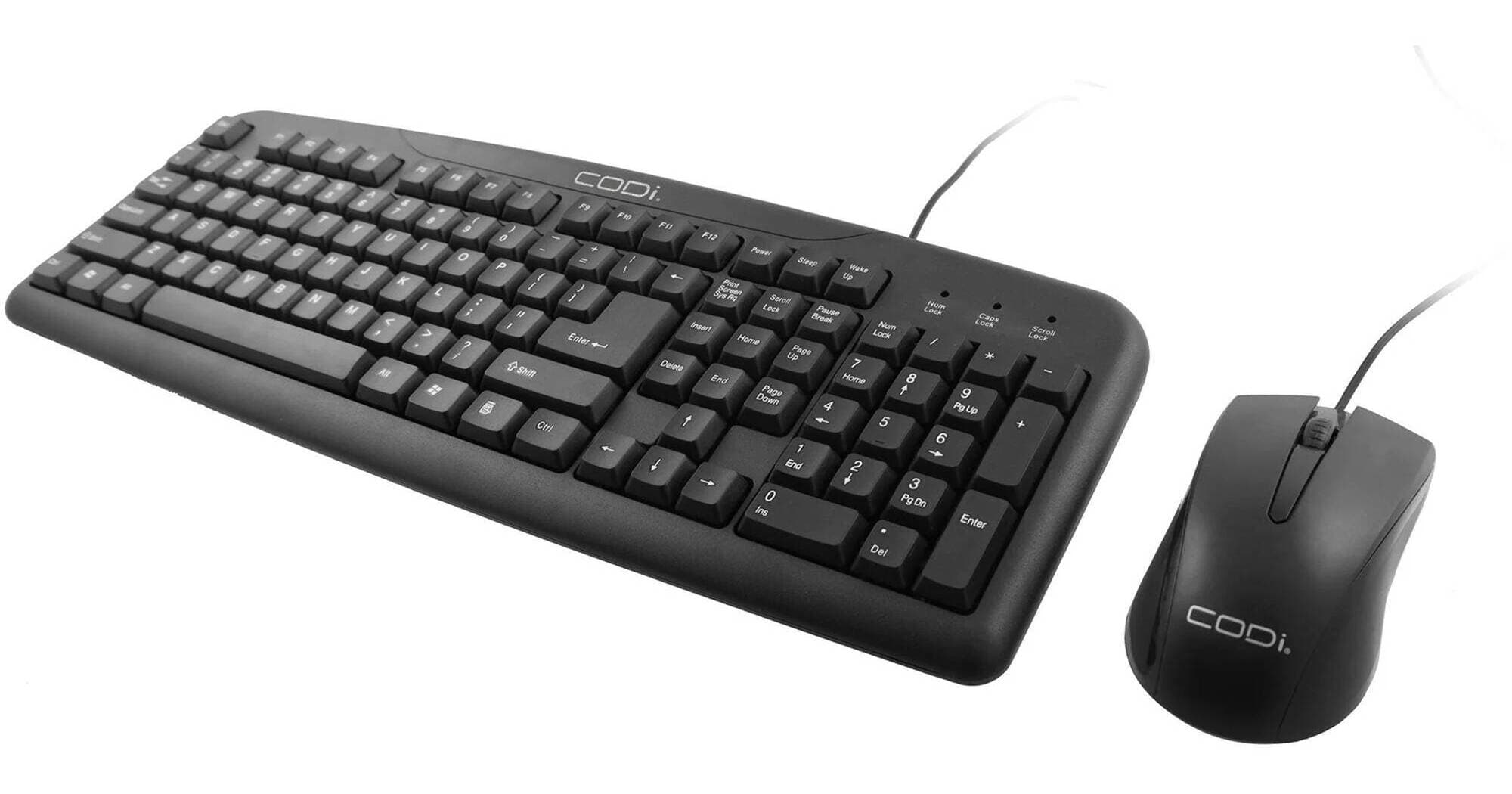 CODi Wired USB-A Keyboard & Mouse Combo