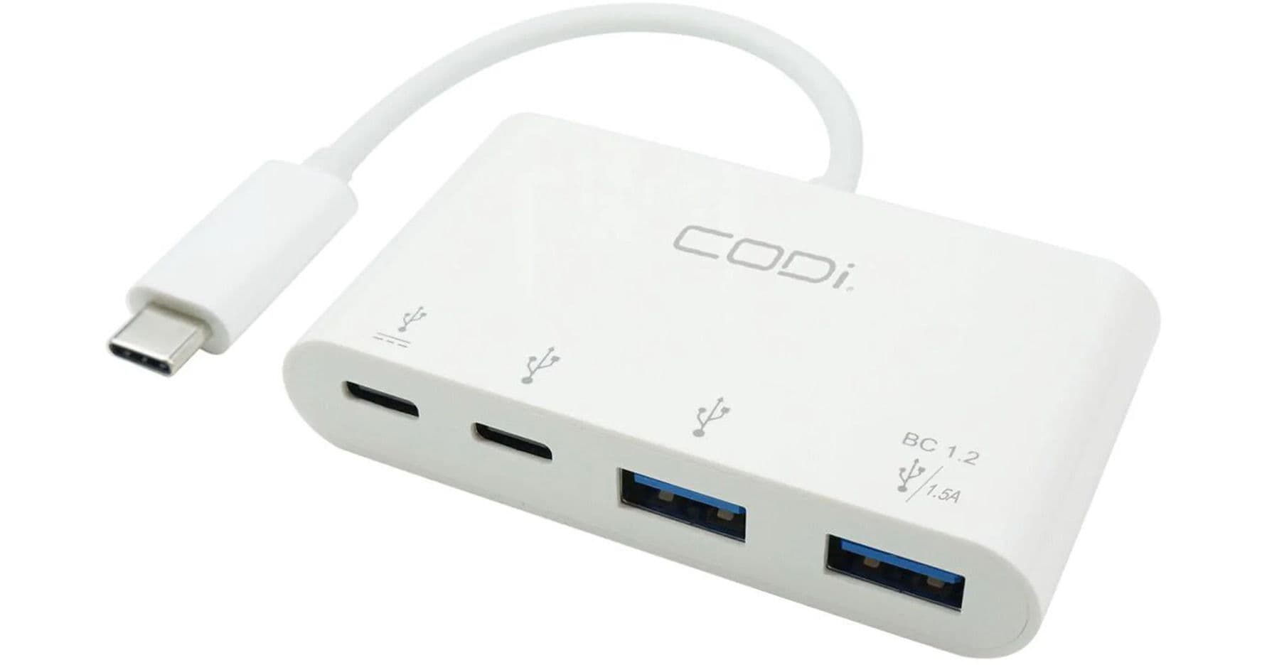 CODi 4-Port USB-A/USB-C Hub