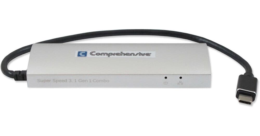 Comprehensive 3-Port USB 3.1 Gen 1 Type-C Hub with Ethernet Port