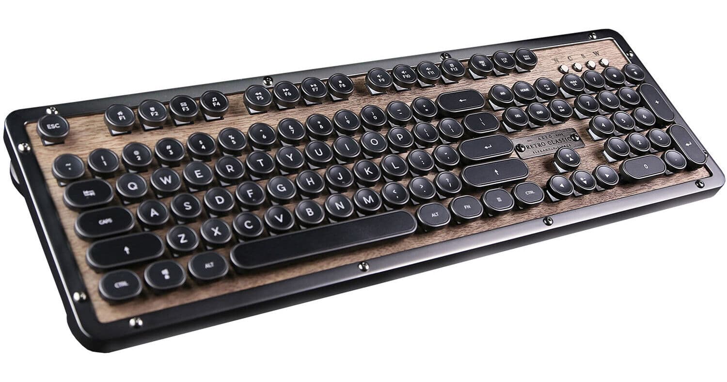 AZIO Retro Classic BT Wireless Backlit Mechanical Keyboard (Elwood)
