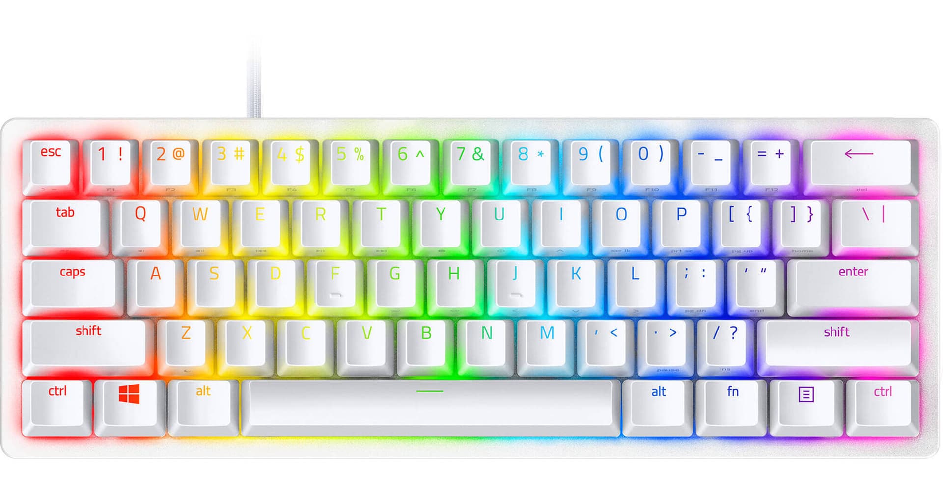 Razer Huntsman Mini RGB Gaming Keyboard (Mercury, Linear Switch)