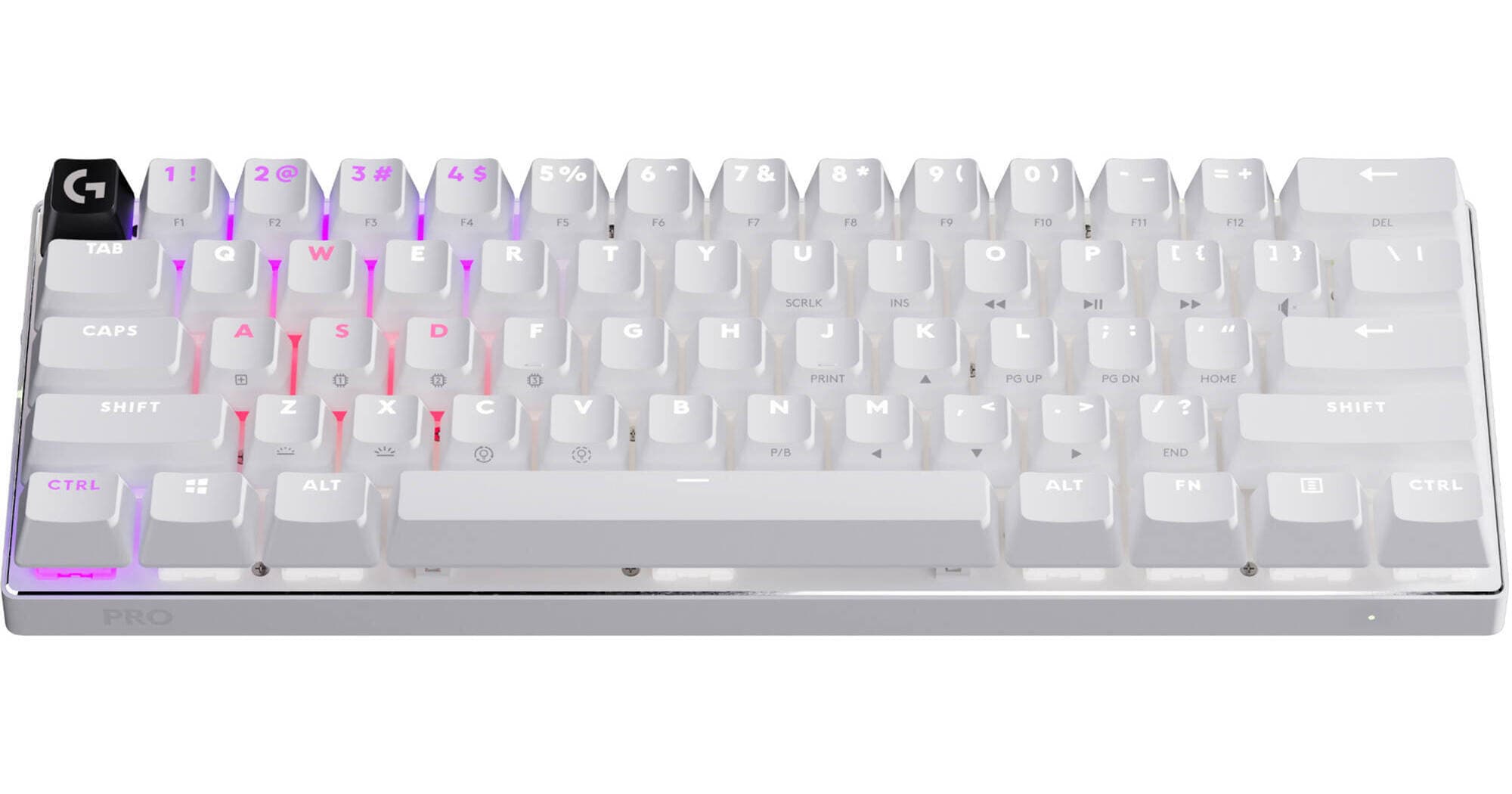 Logitech G PRO X 60 LIGHTSPEED Wireless Gaming Keyboard (White, Linear Switches)