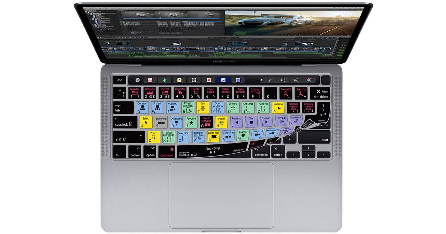 KB Covers Final Cut pro Keyboard Cover for MacBook Pro 13" (2020 and Later) and 16" (2019 and Later)