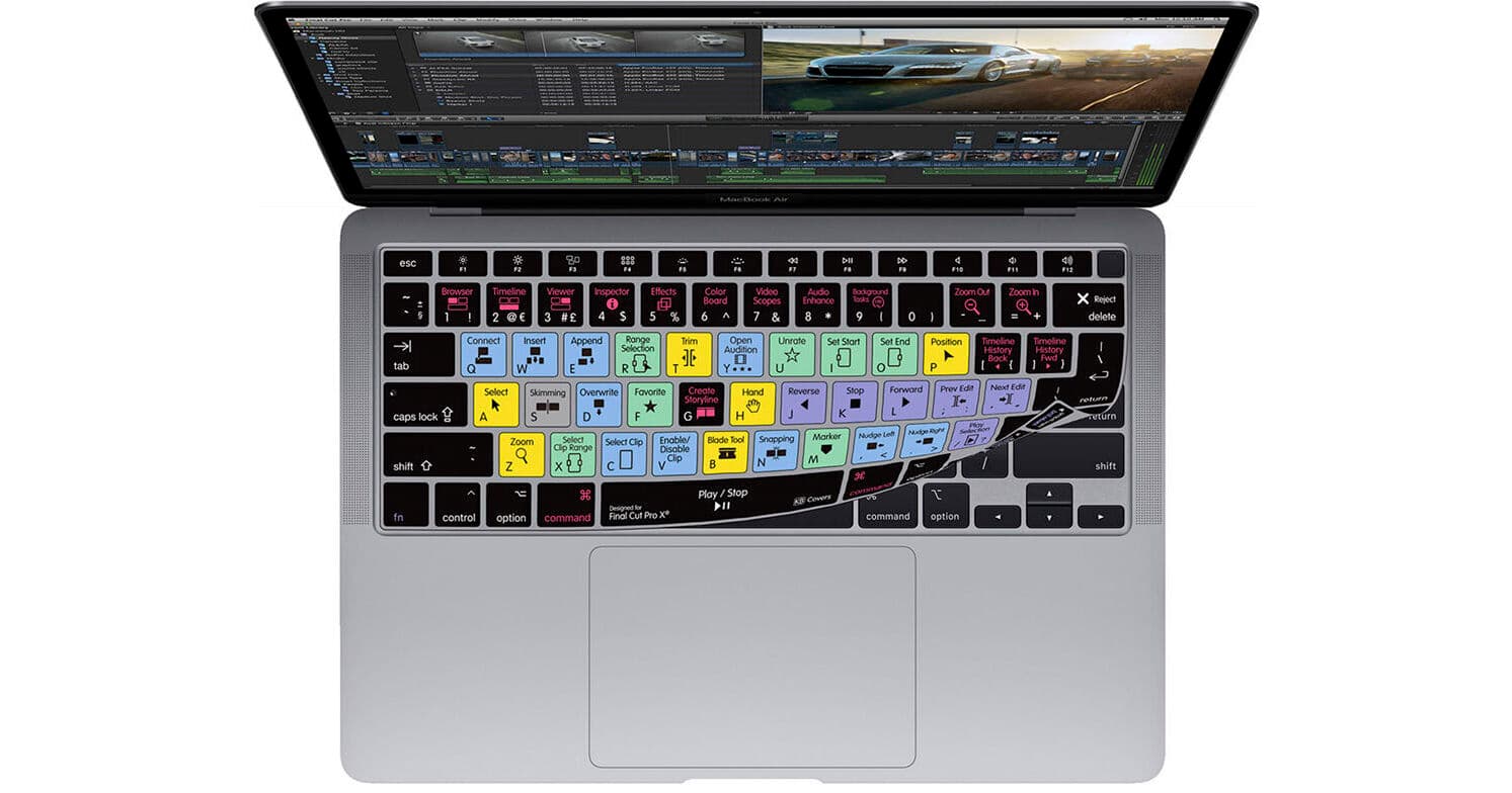 KB Covers Final Cut Pro Keyboard Cover for MacBook Air 13" (2020 and Later)