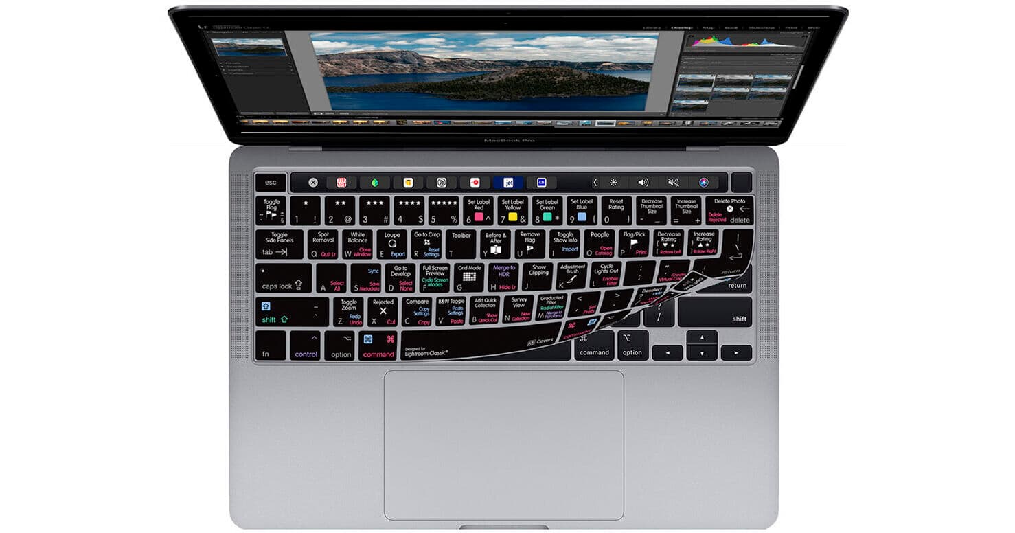 KB Covers Lightroom Classic Keyboard Cover for MacBook Pro 13" (2020 and Later) and 16" (2019 and Later)