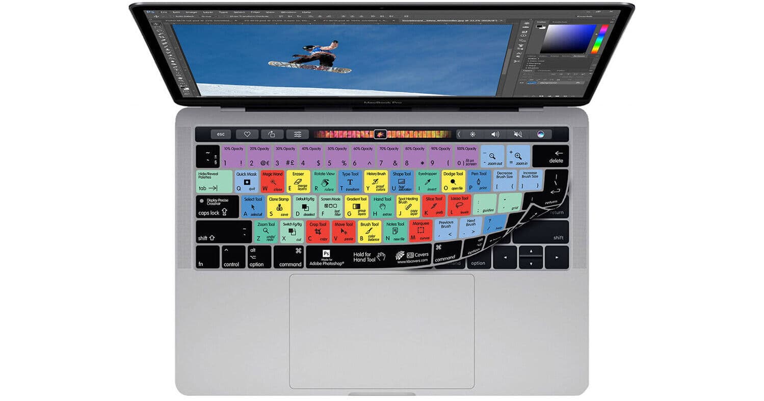 KB Covers Photoshop Keyboard Cover for MacBook Pro 13" (2020 and Later) and 16" (2019 and Later)